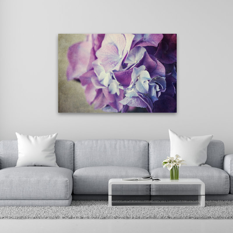 Plantes, fleurs, hortensia, art mural, H 40 po x l 60 po