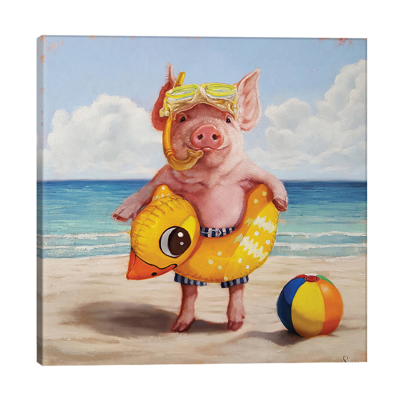 Baked Ham - Wrapped Canvas Print, 66.04 cm H x 66.04 cm W x 3.175 cm D