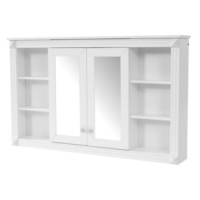 47 Inch Bathroom Mirror Cabinet with Storage