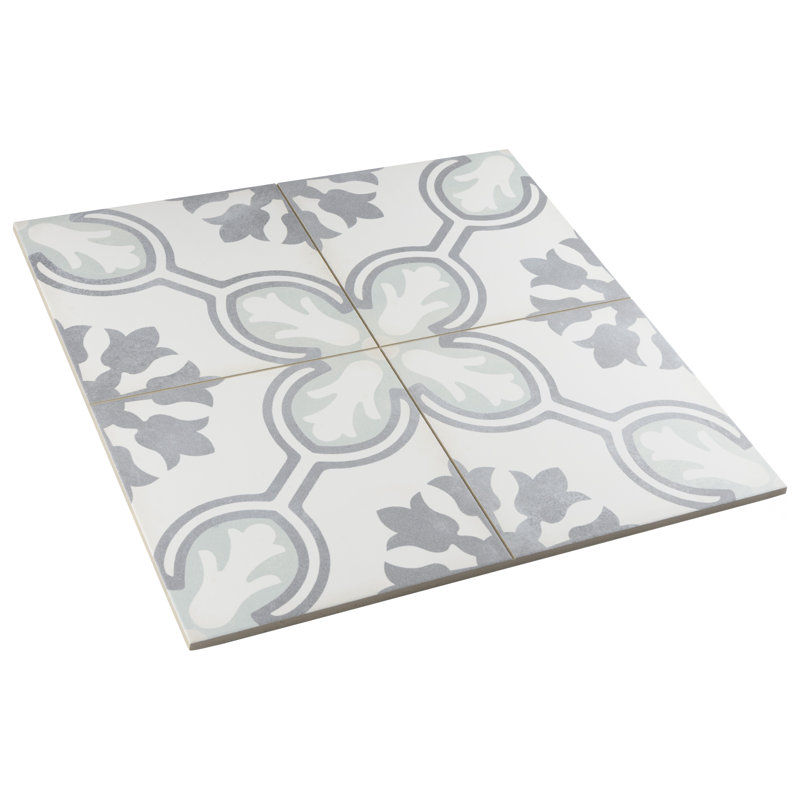 Carreau de porcelaine à motif de mur et de sol 18 po x 18 po Amberley