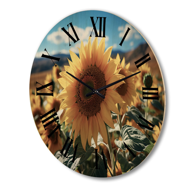 Horloge murale en bois massif Stauton, Très grand
