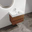 Meuble-lavabo mural 30 po avec lavabo en résine, 2 tiroirs à fermeture en douceur, ensemble KD-130626255-130626254