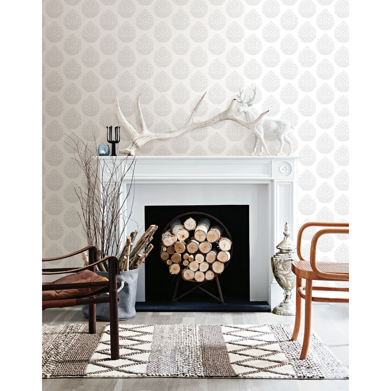 Totem Floral Roll, Light Gray