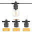 Guirlande de 12 ampoules DEL d'extérieur à 300 lumières Jeneva (connectables de bout en bout)