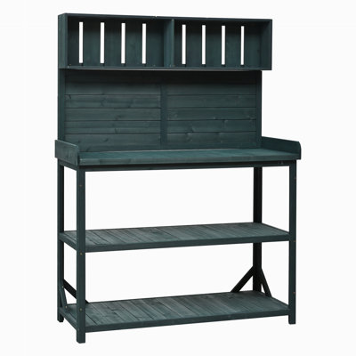 Table de rempotage d'extérieur rustique en bois de ferme TopMAX