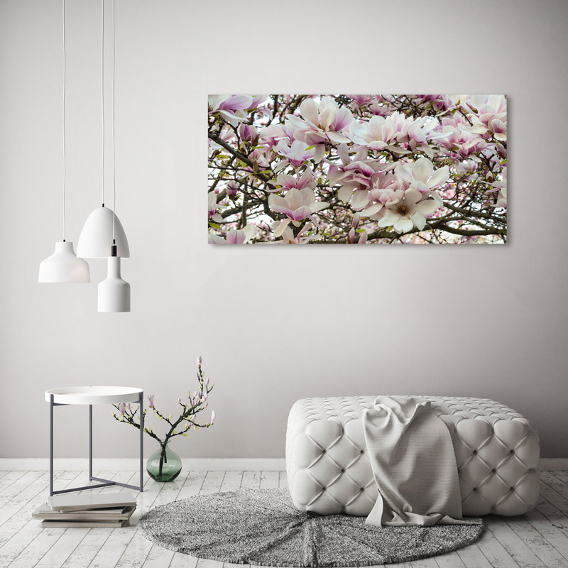 Magnolia Flowers - Wrapped Canvas Print