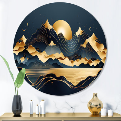 Stonehouse Gold Minimalist Mountains II