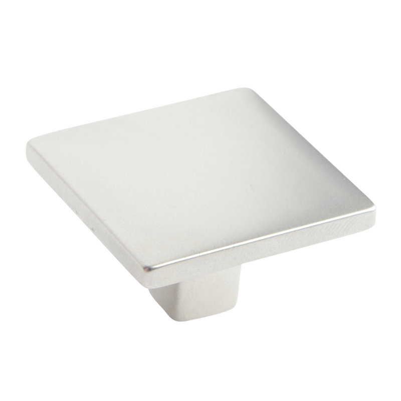 Poignée carrée 1 3/8 po Visturo, Nickel satiné