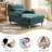 Davene Upholstered Chaise Lounge with Adjustable Backrest-1115440164