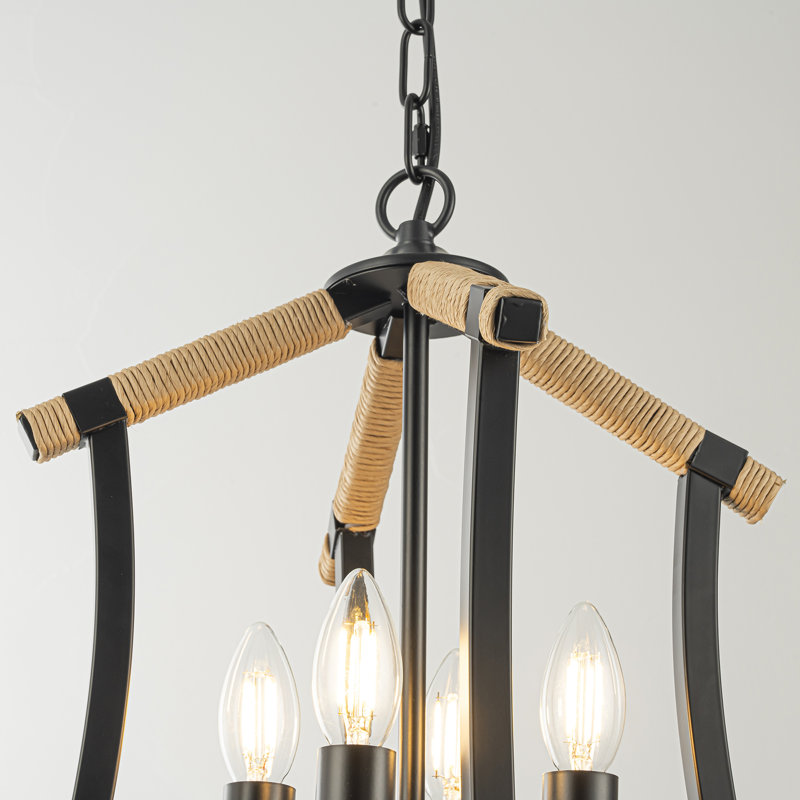 Lustre campagnard moderne 4 lumières Divid