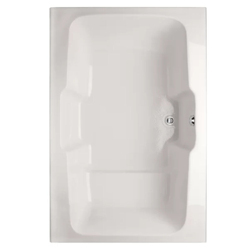 Victoria 72.5'' L Soaking Bathtub, White, Polished Chrome