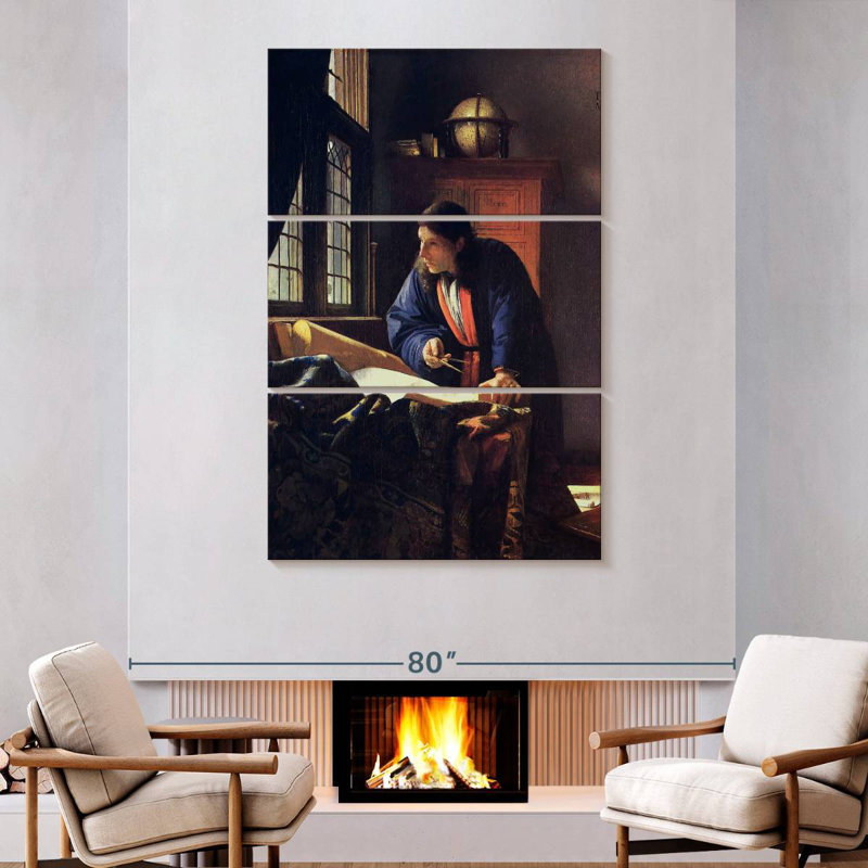Leisha The Geographer, 74" H x 48" W