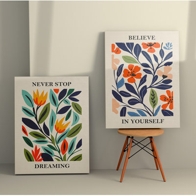 Peinture décorative sur toile (2 pièces)