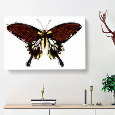 Black Butterfly by George Shaw - Wrapped Canvas Painting