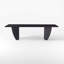 Bureau rectangulaire en bois massif noir-828759914