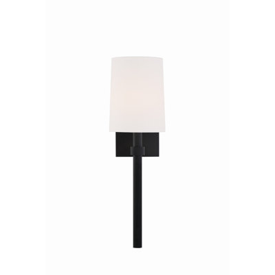 1 Light Black Forged Wall Mount
