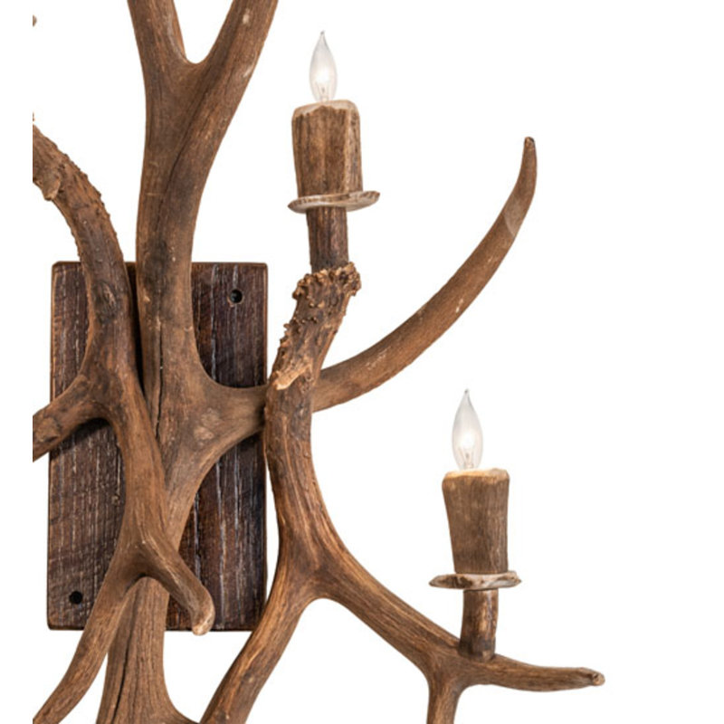 Antlers 5 - Light Candle Wall Light