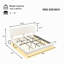 Lit flottant avec lumière White Boucle-340569309