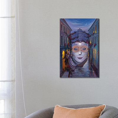 Venice 1 Piece Wrapped Canvas Wall Art