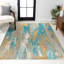 Tapis bleu / brun / orange Lasley-1688548242