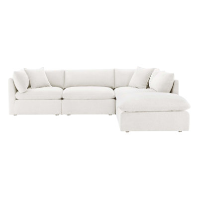 Annabella 5 - Piece Upholstered Modular Chaise Sectional
