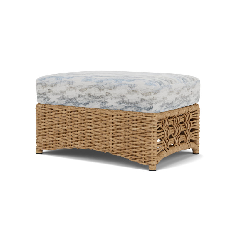 Magnolia Outdoor Ottoman, Stratosphere Cloud