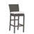Rustic Wicker 30.5" Bar Stool with Cushion