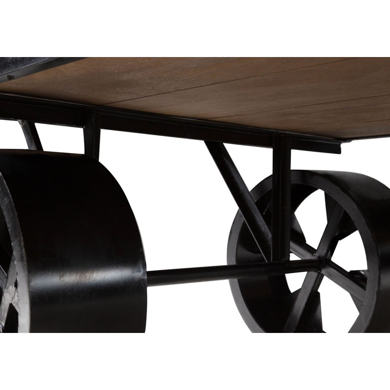 Railway Abstract Coffee Table, Brown