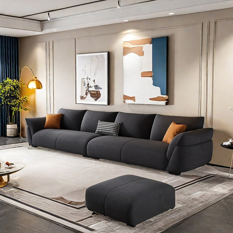 Modern simple casual flannelette sofa set
