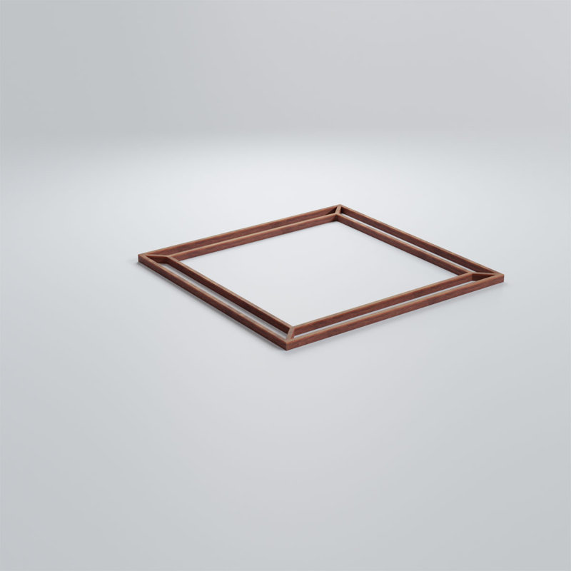 Panneaux muraux décoratifs en bois Fleetwood, Cerise, H 7 3/8 po x l 7 3/8 po x P 1/4 po