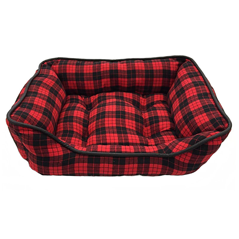 Lit pour chien de coussin Brune, Grand (l 28 po x p 24 po x H 10 po)