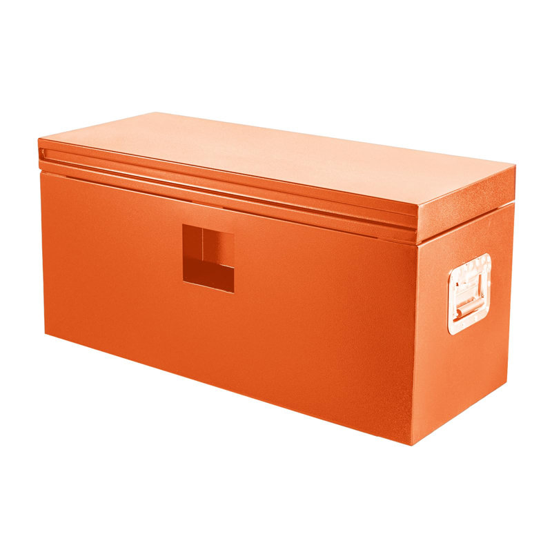 Boîte à outils robuste pour camion avec serrure, coffre de rangement en acier pour camionnette, véhicule récréatif, remorque
