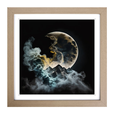 Moon Smoke - Framed Print