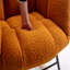 Fauteuil oscillant confortable en peluche pour chambre de bébé et de salon, caramel