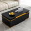 Table basse à plateau relevable avec 4 tabourets de rangement, table basse moderne avec plateau pliable, table basse réglable multifonctionnelle pour le salon-1056741546