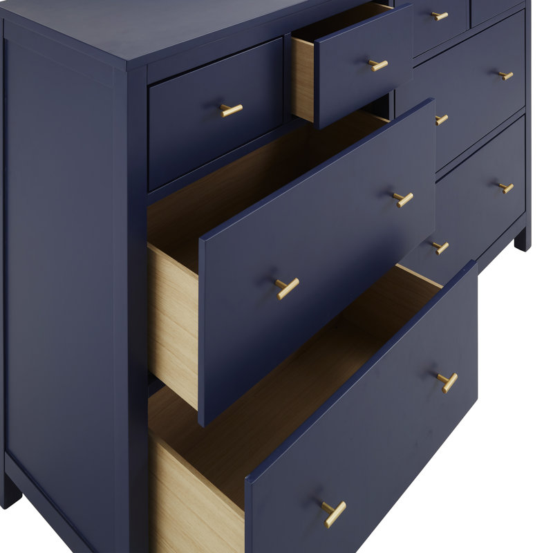Kowalsky 57.99" W 8-Drawer Double Dresser , Twilight Blue