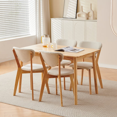 5 -Person Solid Wood Dining Set