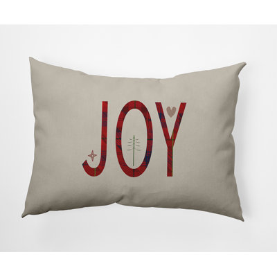 Holiday Cheer Outdoor Reversible Throw Pillow