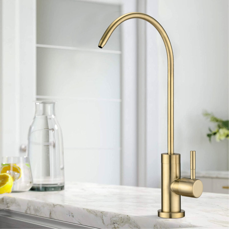 Kitchen Water Filter Faucet - Stainless Steel Drinking With Metal Construction, 360 Swivel, No Splash, , Matte Black Tap Steel, Secondary Pollution,