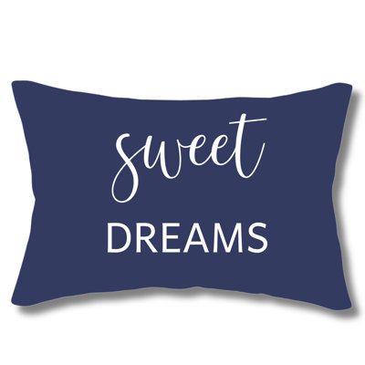 Sweet Dreams - Typography Decorative Pillow