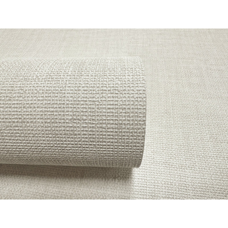 Dove   Plain Textile Effect Print Non Woven Non-pasted Textured Wallpaper 57 Sq. Ft.