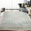 Wool Oushak Area Rug in Aqua/Beige/Gray-1305430427