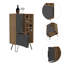 Hollenden 60.9cm Solid Wood Bar Cabinet
