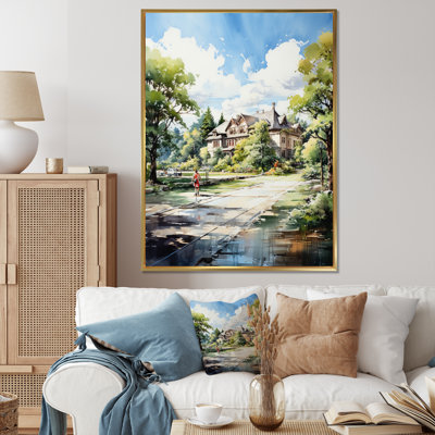 Country Club Tennis Court I, reproduction d'art sur toile