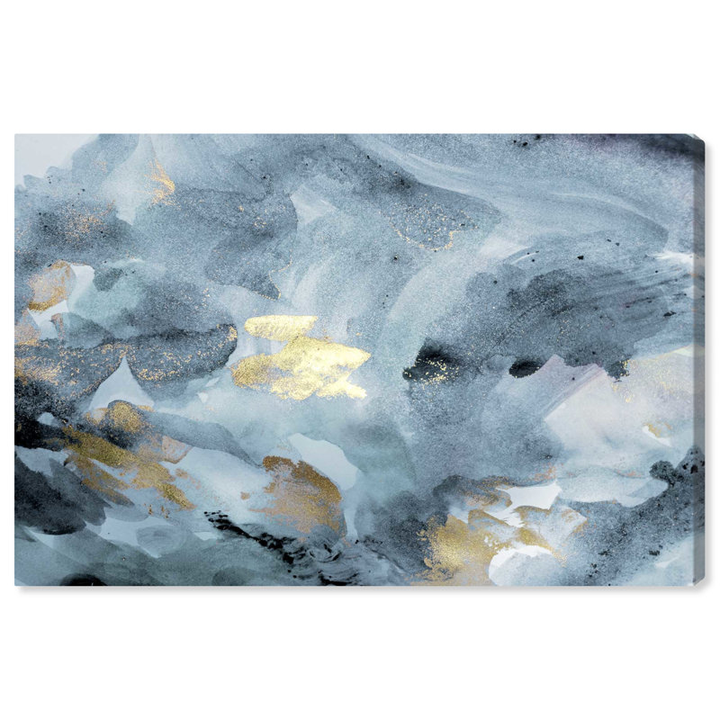 Bleu améthyste transporté - Peinture, Toile tendue, H 24 po x l 36 po