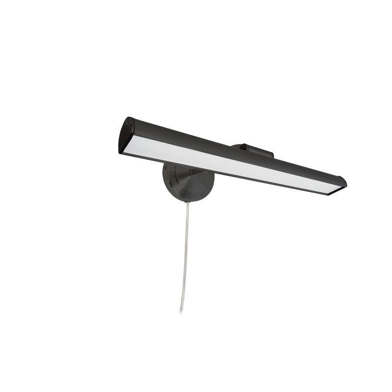 Lampe pour tableau Reina, H 2,75 po x l 16,25 po x P 9 po, Noir mat