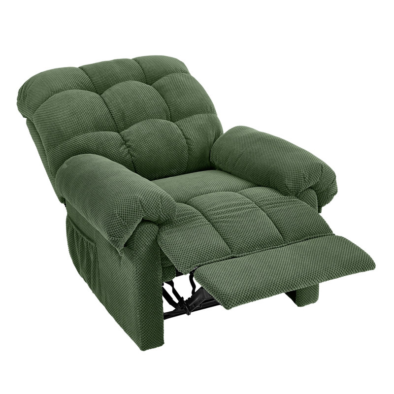 Fauteuil inclinable vert, fauteuil inclinable rembourré manuel, Vert d’armée