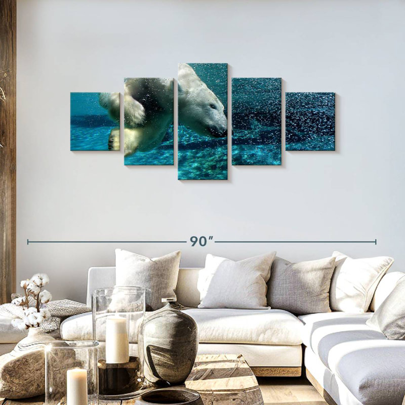 Diving Polar Bear