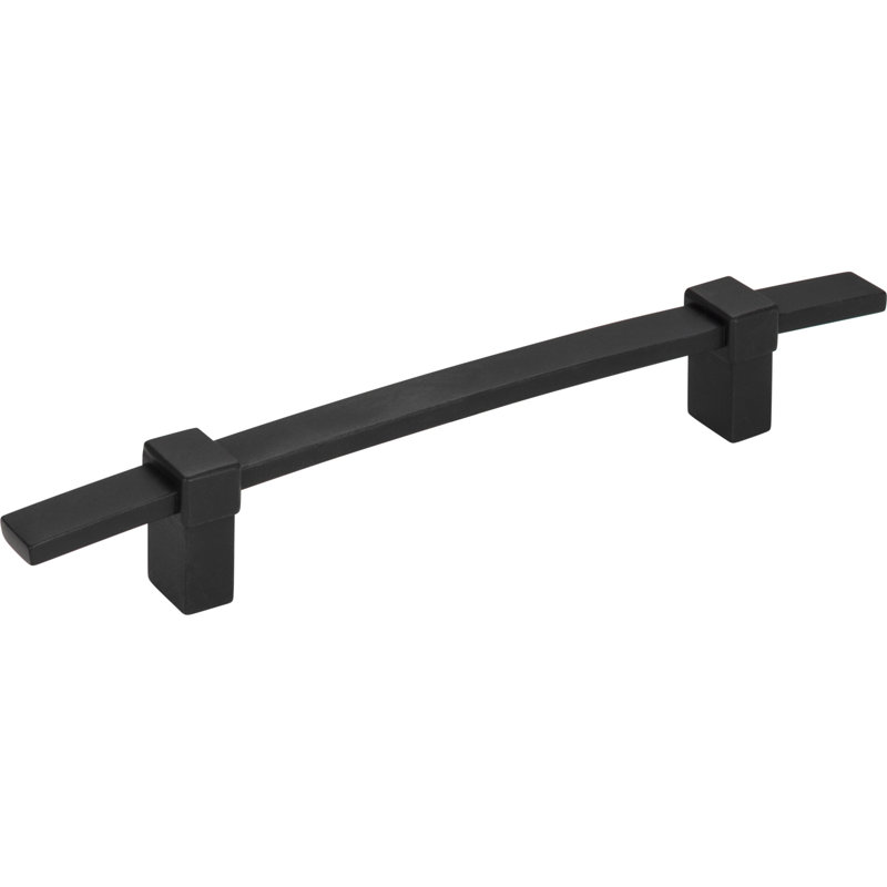 Matte Black Modern Bar Pull with Mounting Hardware