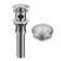 KRAUS Pop-Up Drain For Bathroom Sink With Overflow In Spot-Free Stainless Steel, PU-11SFS